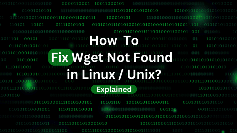 Fix Wget Command Not Found : Thumbnail