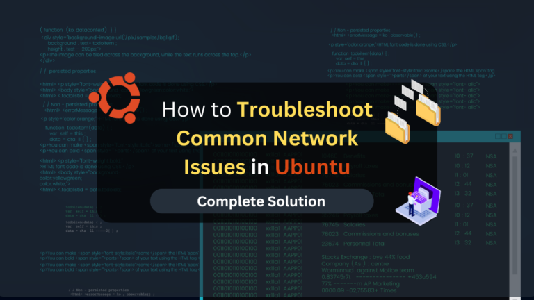 How to Troubleshoot Common Network Issues in Ubuntu