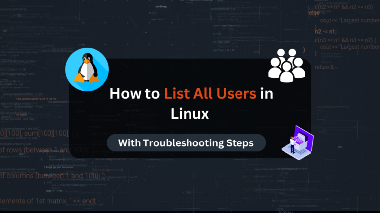 How to List All Users in Linux | With Troubleshooting Steps - Dracula ...