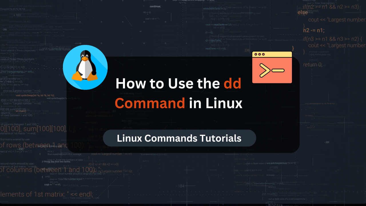 How to Use the dd Command in Linux | Command Examples - Dracula Servers ...